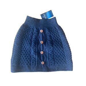 NWT Aran M‎erino Mini Skirt Charcoal Gray Women's Large MSRP$89